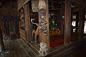 Old Bagan Myanmar. Nat Taung Kyaung last Wooden monasteries survived in Bagan. 